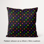 Polka Dot Rainbow and Black fabric, 45cm view