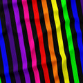 Stripe Rainbow and Black fabric