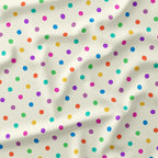 Polka Dot Muted Rainbow fabric