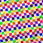 Check Rainbow and Cream fabric