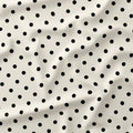 Polka Dot Black and Cream fabric