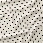Polka Dot Black and Cream fabric