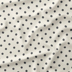 Polka Dot Dark Grey and Cream fabric