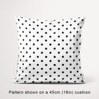 Polka Dot Black and White fabric, 45cm view
