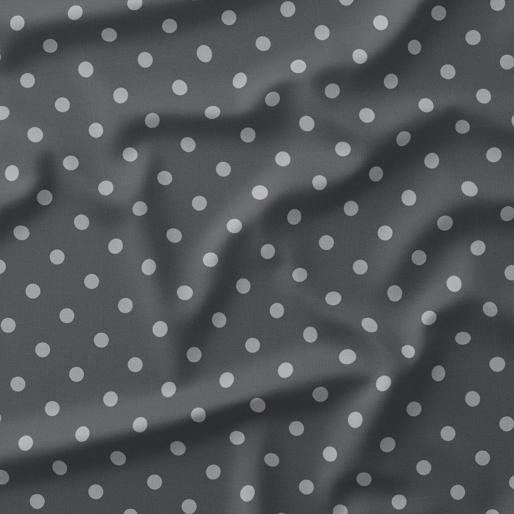 Polka Dot 0.5in Dark Grey Fabric