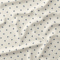 Polka Dot Light Grey and Cream fabric