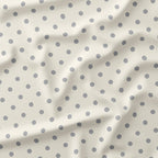 Polka Dot Light Grey and Cream fabric