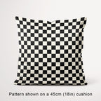 Check 1in Black and Cream Fabric
