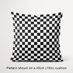 Check Black and White fabric, 45cm view
