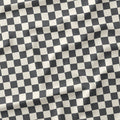 Check Dark Grey and Cream fabric