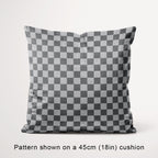 Check Grey fabric, 45cm view