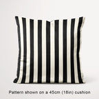 Stripe 1in Black and Cream Fabric