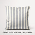 Stripe Light Grey and Cream fabric, 45cm view
