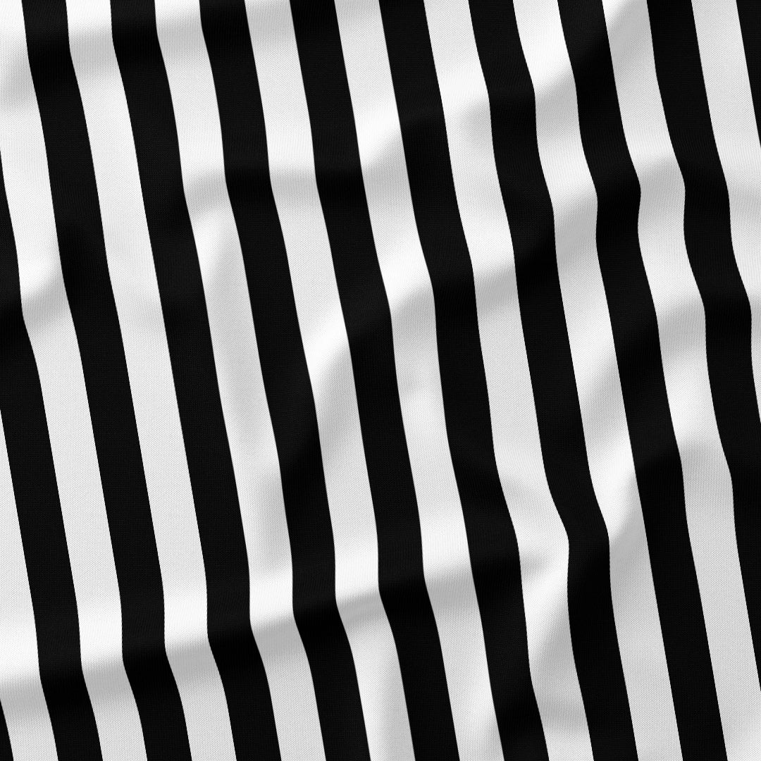 Stripe Black and White fabric