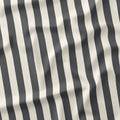 Stripe Dark Grey and Cream fabric