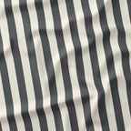 Stripe Dark Grey and Cream fabric