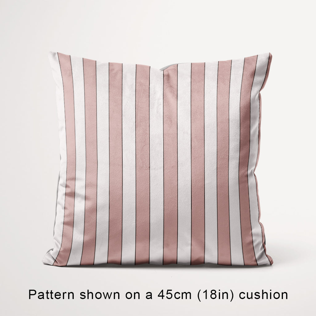 Stripe Salmon fabric, 45cm view