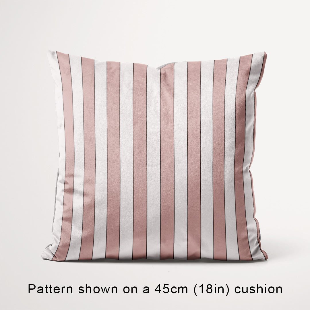 Stripe Salmon fabric, 45cm view