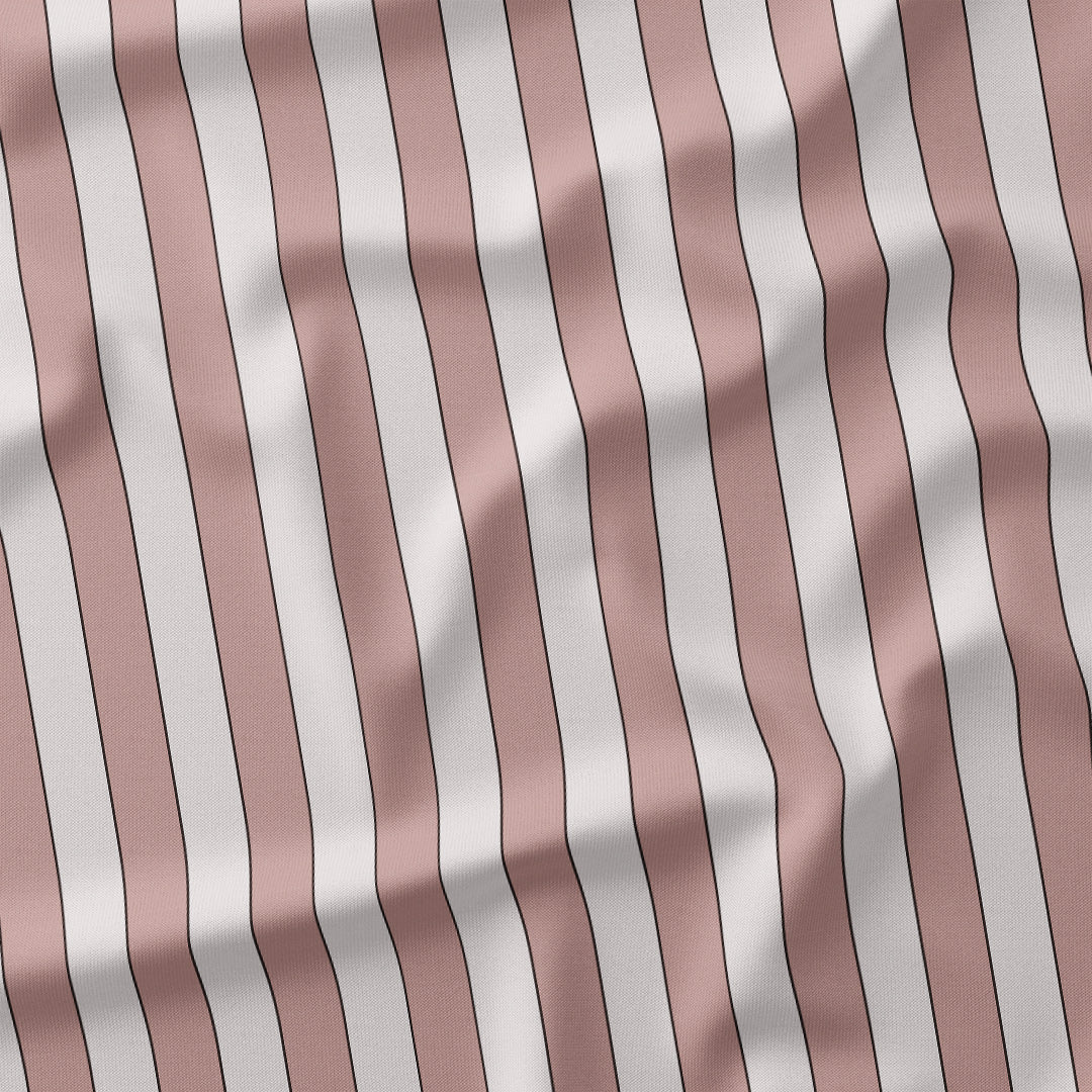 Stripe Salmon fabric