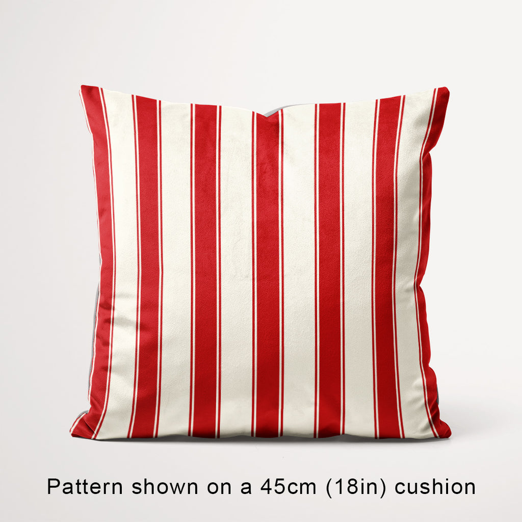 Stripe Candy Cane Red fabric, 45cm view