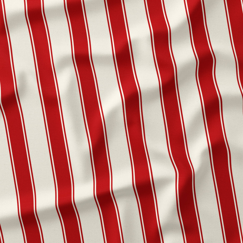 Stripe Candy Cane Red fabric