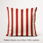 Stripe Candy Cane Red and Green fabric, 45cm view