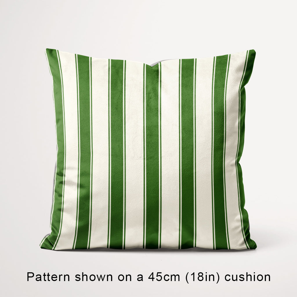Stripe Candy Cane Green fabric, 45cm view