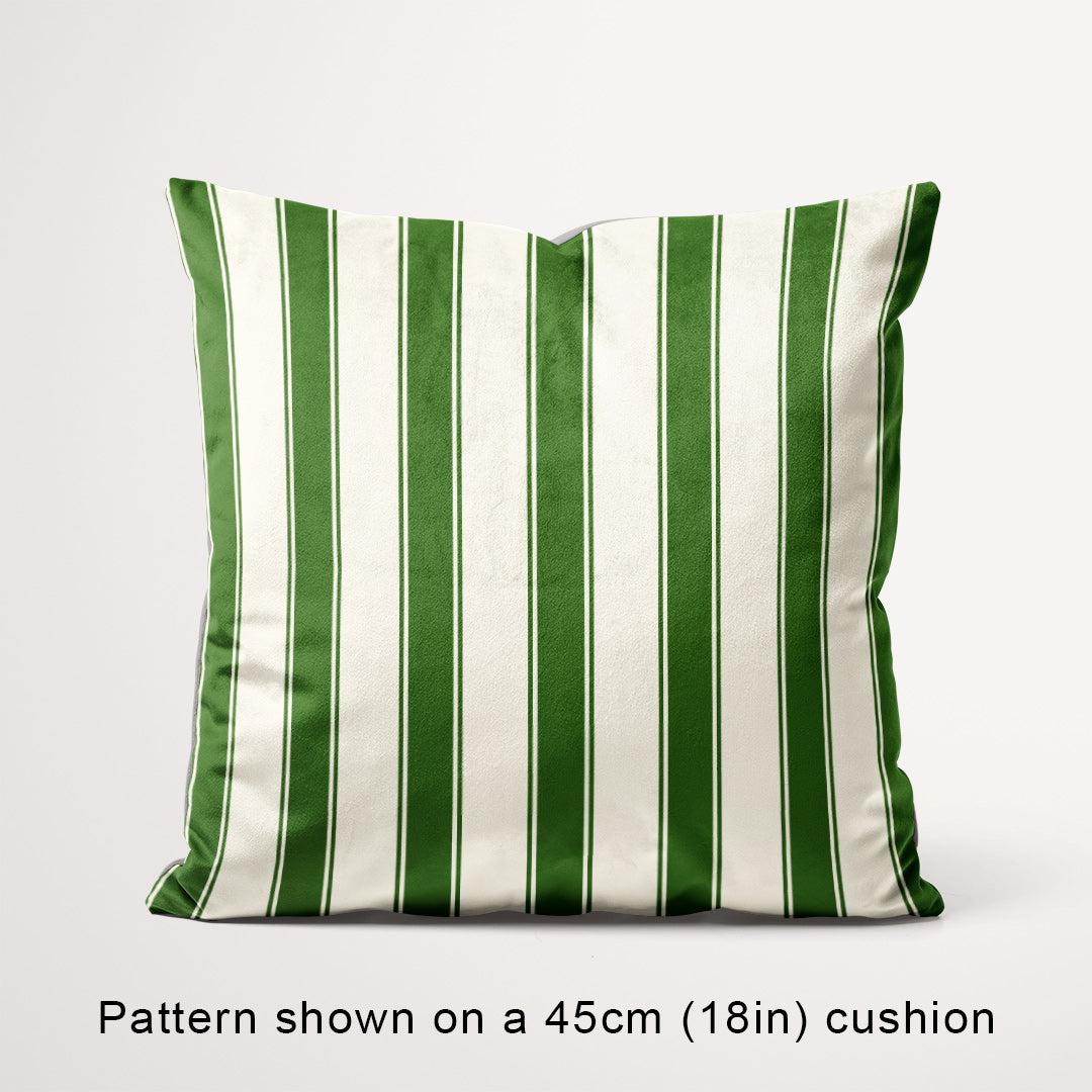 Stripe Candy Cane Green fabric, 45cm view