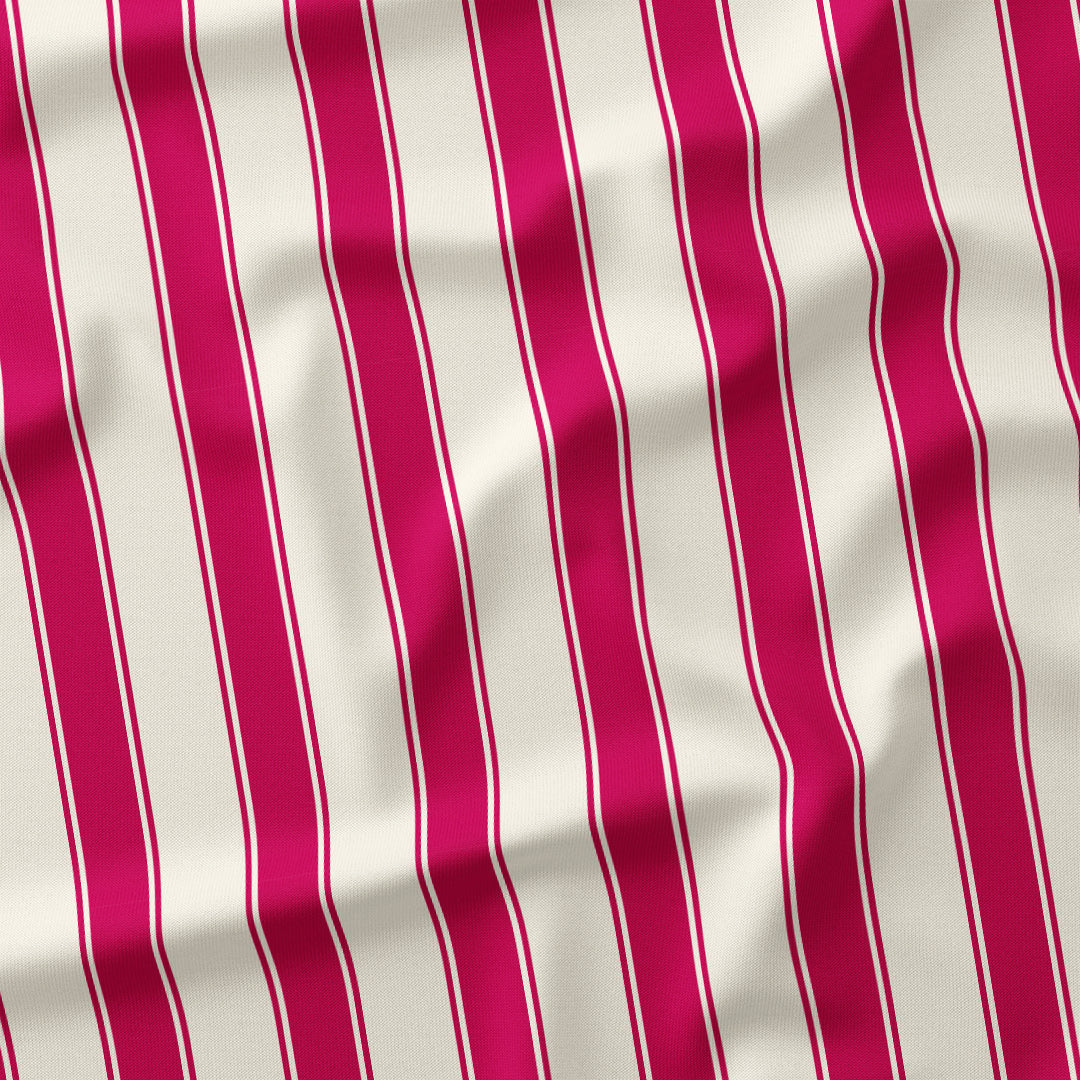 Stripe Candy Cane Pink fabric