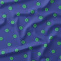 Polka Dot Green and Blue fabric