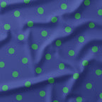 Polka Dot Green and Blue fabric