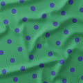 Polka Dot Blue and Green fabric