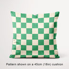 Check Cream and Green fabric, 45cm view