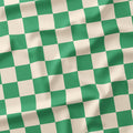 Check Cream and Green fabric