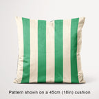 Stripe Cream and Green fabric, 45cm view
