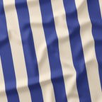 Stripe Blue and Cream fabric