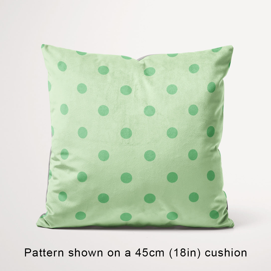Polka Dot Mint fabric, 45cm view