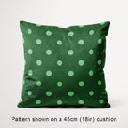 Polka Dot Mint and Dark Green fabric, 45cm view