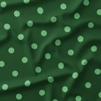 Polka Dot Mint and Dark Green fabric