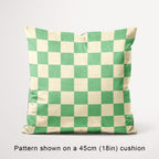 Check Cream and Mint fabric, 45cm view