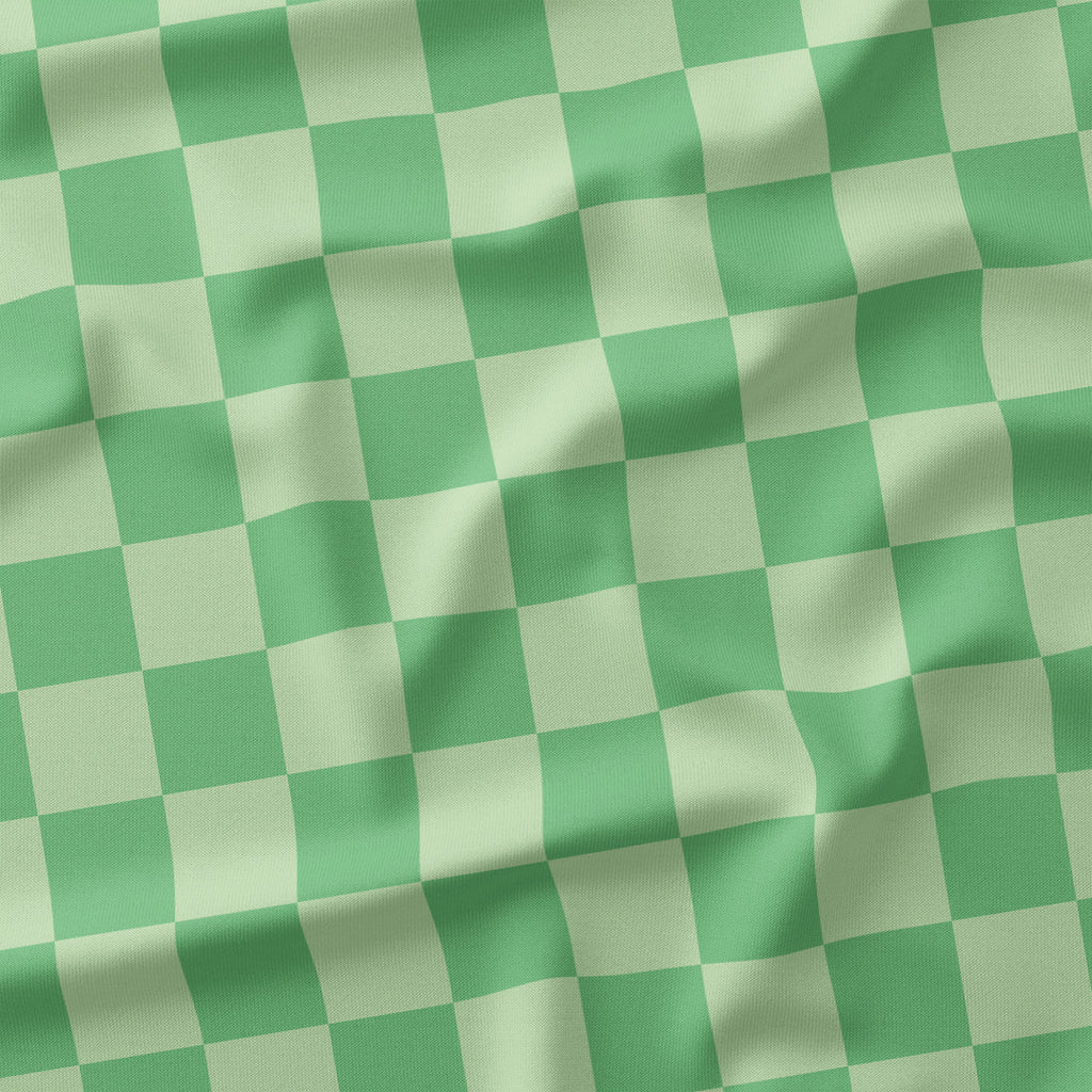 Check Mint fabric