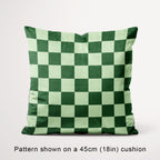 Check Mint and Dark Green fabric, 45cm view
