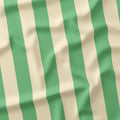 Stripe Cream and Mint fabric