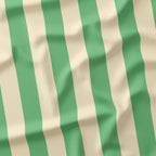 Stripe Cream and Mint fabric