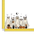 Halloween Dogs Iron on Fabric Heat Transfer DTF-246