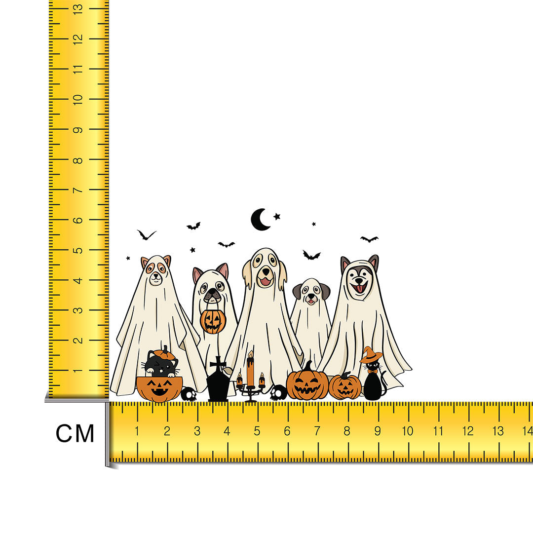 Halloween Dogs Iron on Fabric Heat Transfer DTF-246