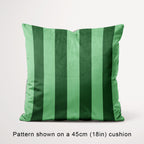 Stripe Mint and Dark Green fabric, 45cm view