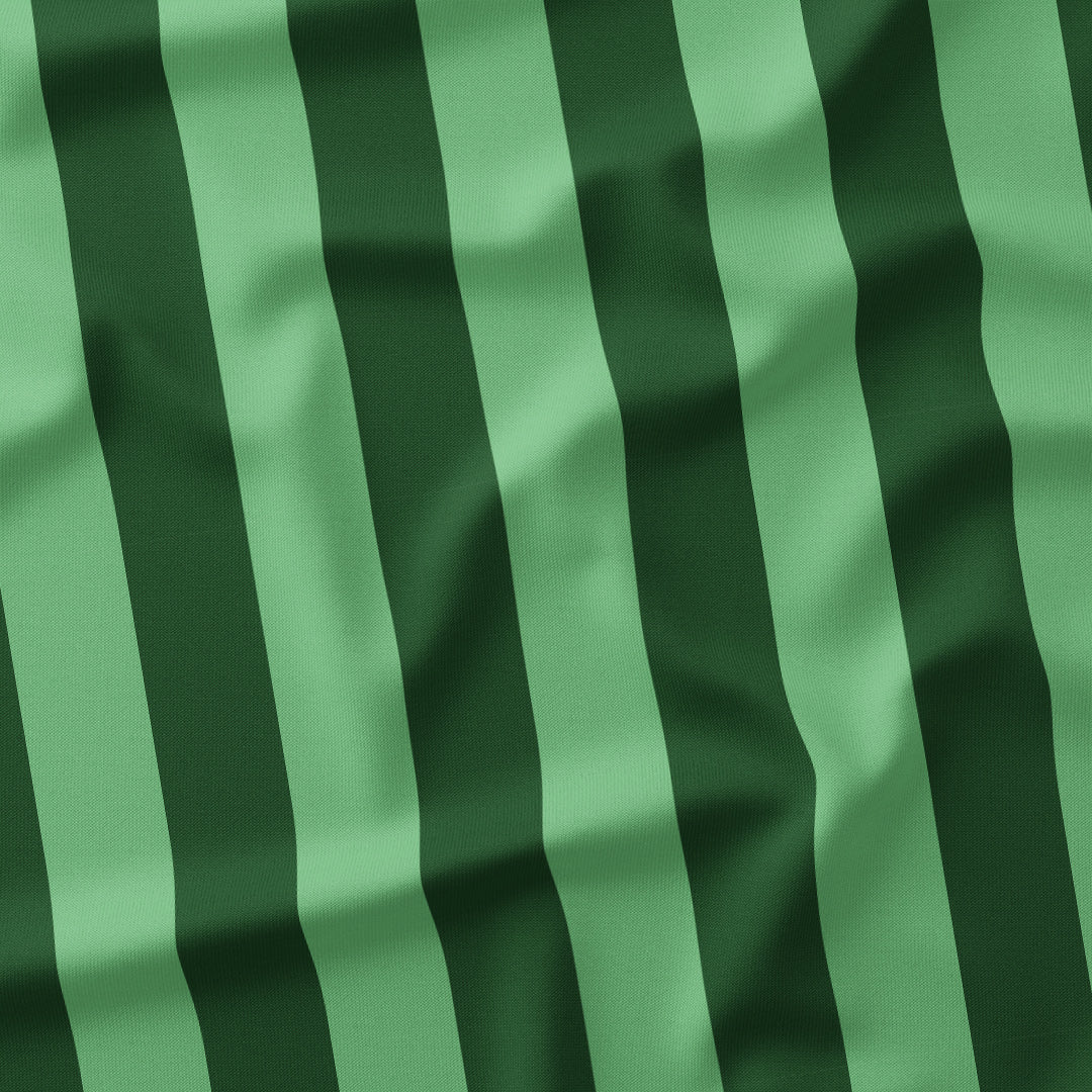 Stripe Mint and Dark Green fabric