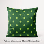 Polka Dot Lime and Dark Green fabric, 45cm view