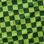 Check Lime and Dark Green fabric